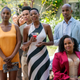 Issa Rae (left), Yvonne Orji, Leonard Robinson, Natasha Rothwell